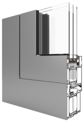 Aliplast Genesis 75 – profile cross-section