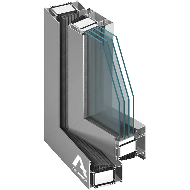 Aluprof MB-104 Passive – przekrój profilu